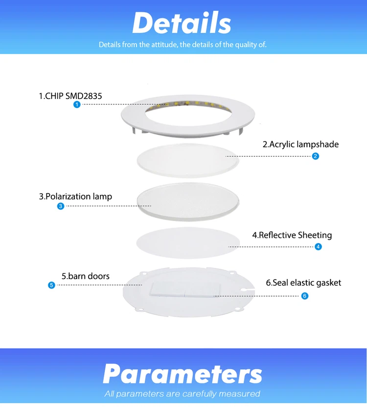 Downlight LED Round Slim Panel Light Downlight LED Round Slim Panel Light