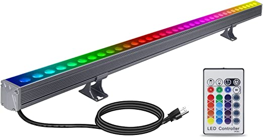 Landscape Wall Wash Lights Fixture with RF Remote Controller Landscape Wall Wash Lights Fixture with RF Remote Controller