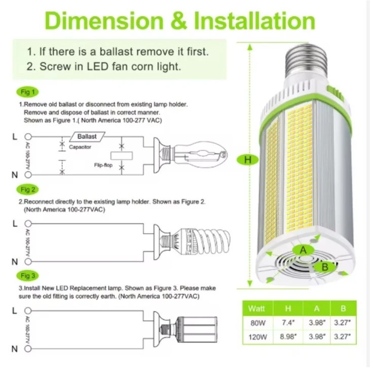 120-48W High Lumen LED Corn Light high quality