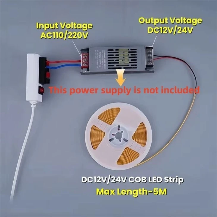 Brightness Dimmable 24v COB LED Strips Light suppliers