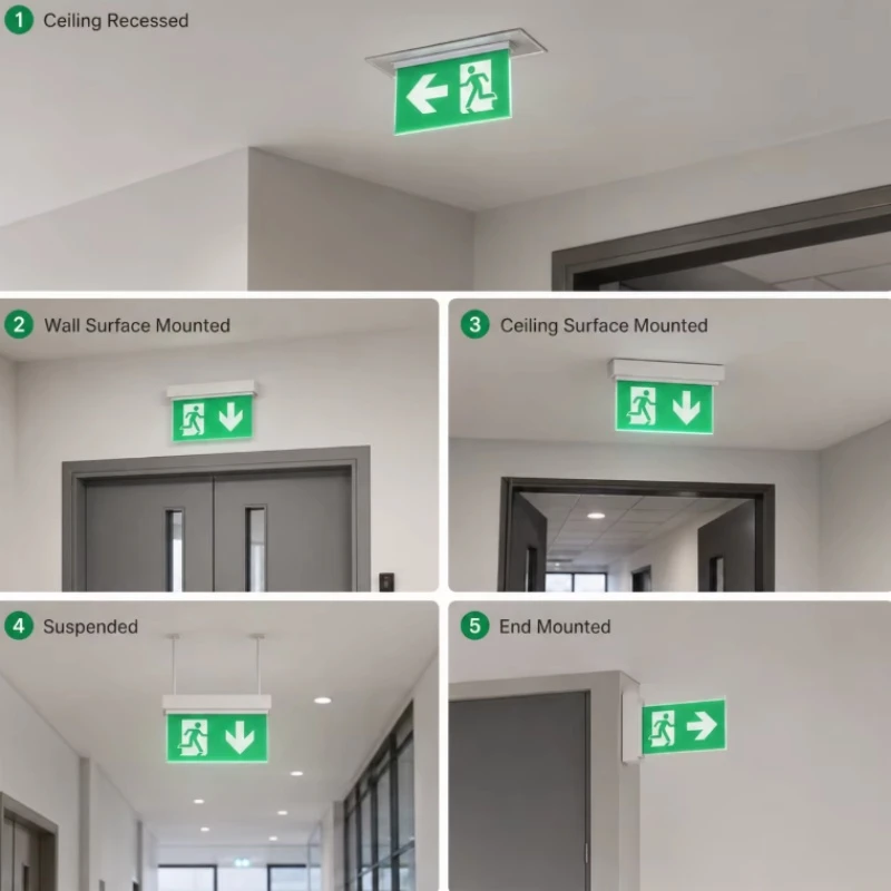 Backup 180mins LED Emergency Exit Sign Light Backup 180mins LED Emergency Exit Sign Light